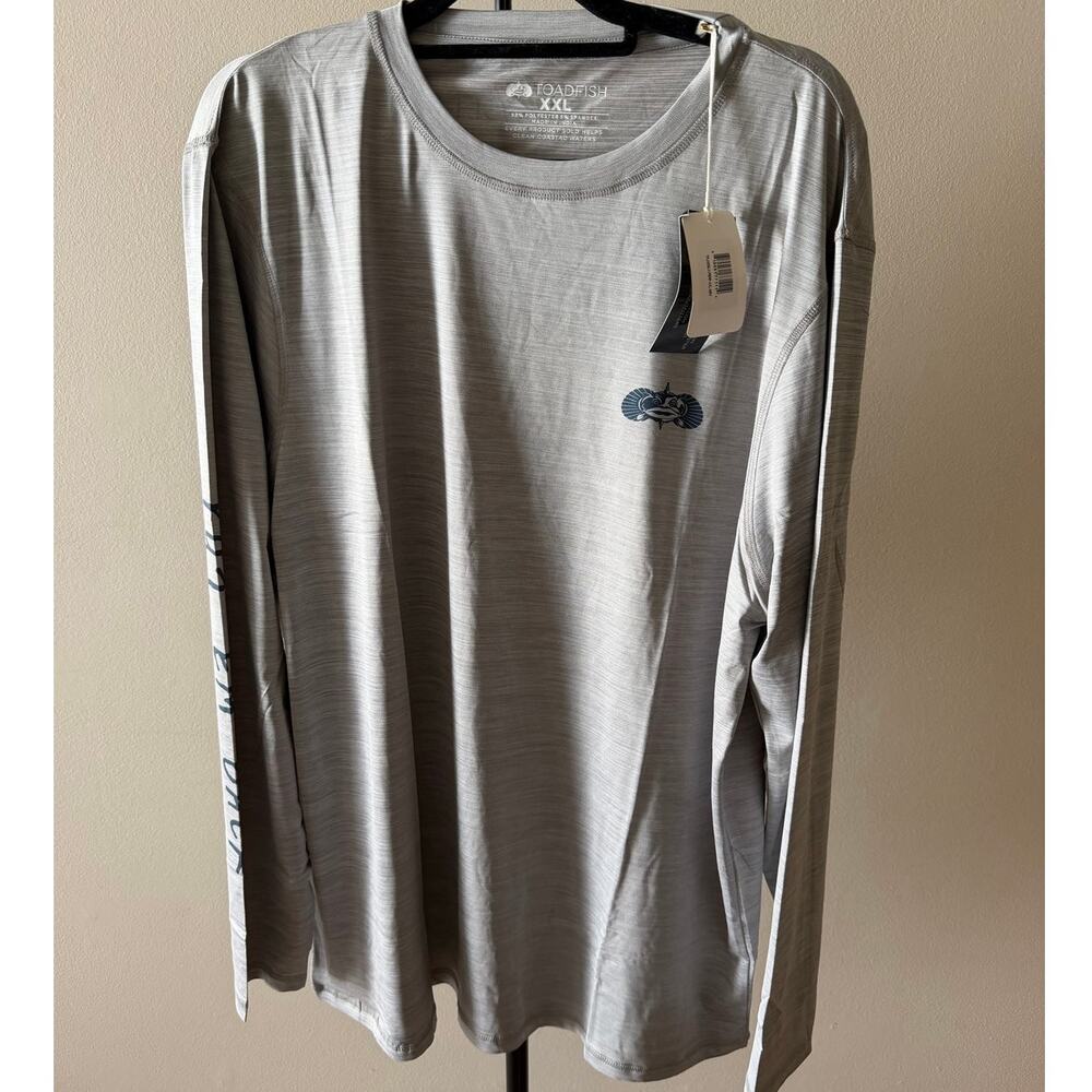 Toadfish Performance Gray Long Sleeve Size XXL